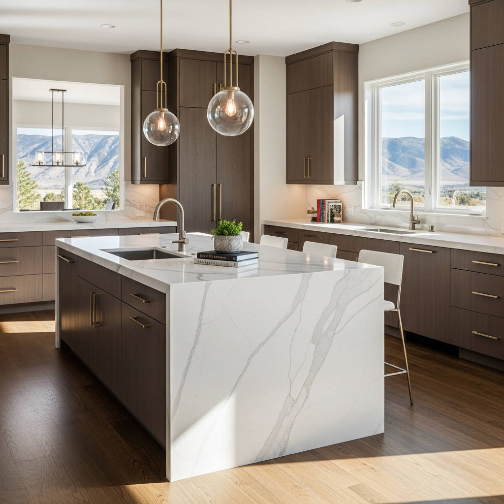 Luxury kitchen remodel with layout redesign in Sandy Utah